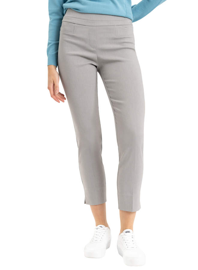 Dollar Missy Women Pack of 1 Straight Fit Solid Cigarette Trousers- Steel  Grey – Dollarshoppe