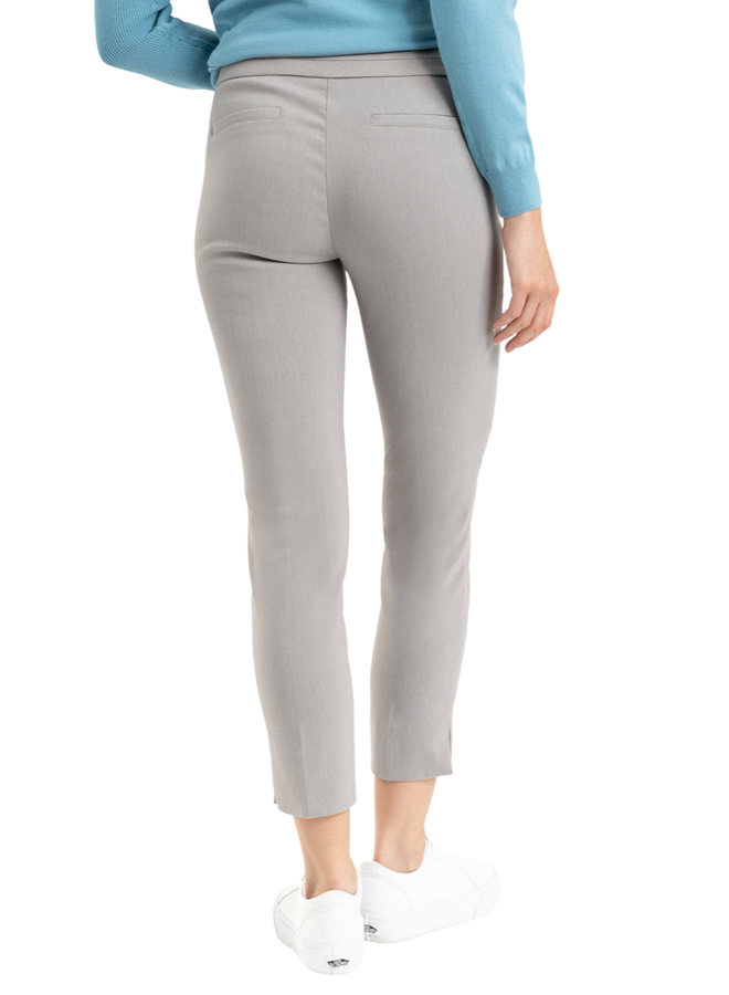 The Ankle Cigarette Magic Pant In Heather Silver - Shady And Katie