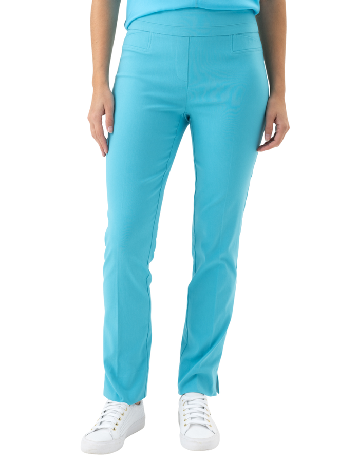 Renuar Ankle Cigarette Pant In Turquoise