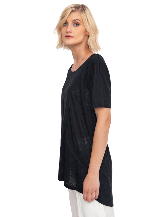 Ozai Knit Tee In Black