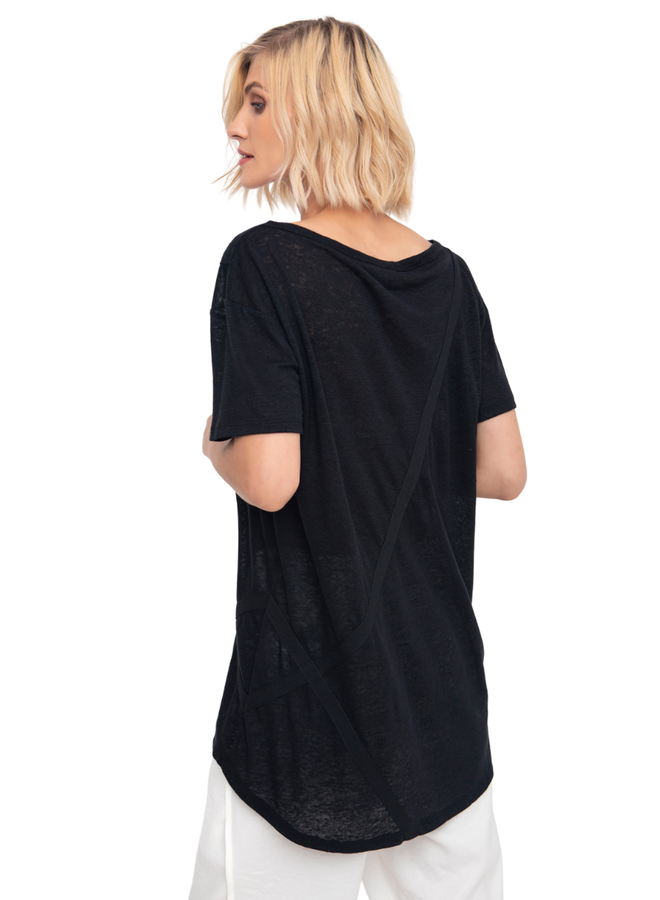 Ozai Knit Tee In Black