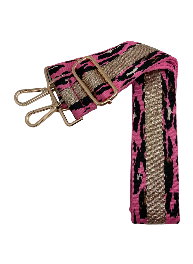 Metallic Pink Leopard Purse Strap SALE Shady And Katie Shady And