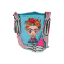 Frida Woven Crossbody Bag In Aqua