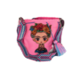 Frida Woven Crossbody Bag In Pink