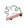 Vintage Cadillac Convertable Acrylic Necklace