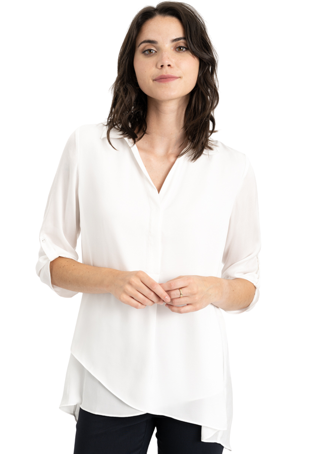 Renuar Soft And Beautiful Blouse In White