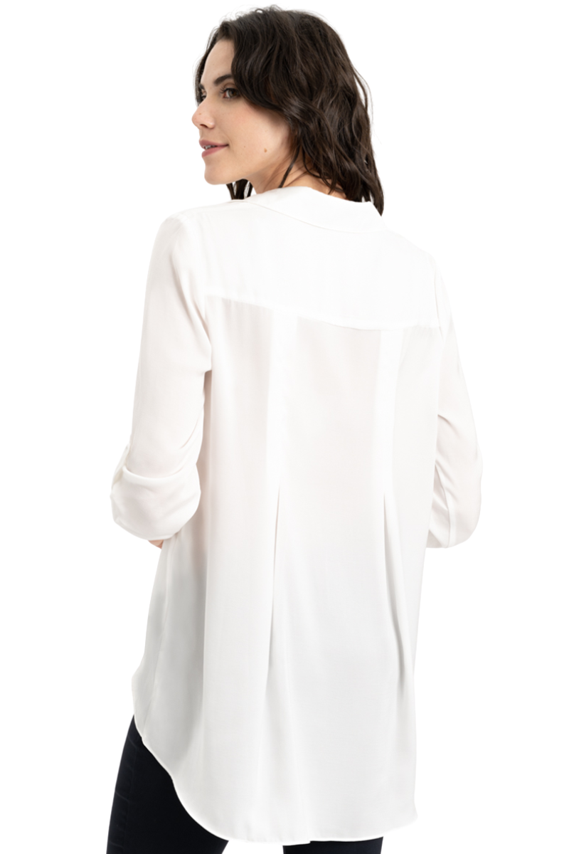 Renuar Soft And Beautiful Blouse In White - Shady And Katie