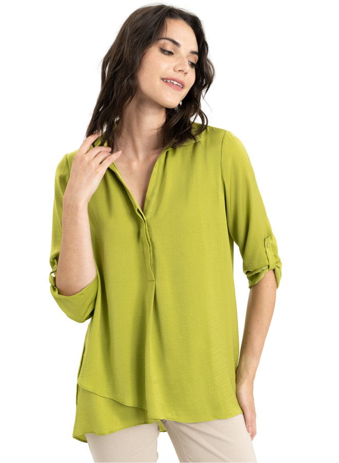 Renuar Soft And Beautiful Blouse In Pistachio