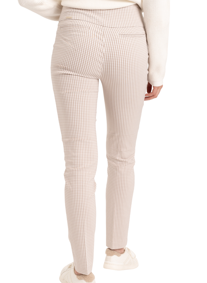 Renuar Slim Long Gingham Pant