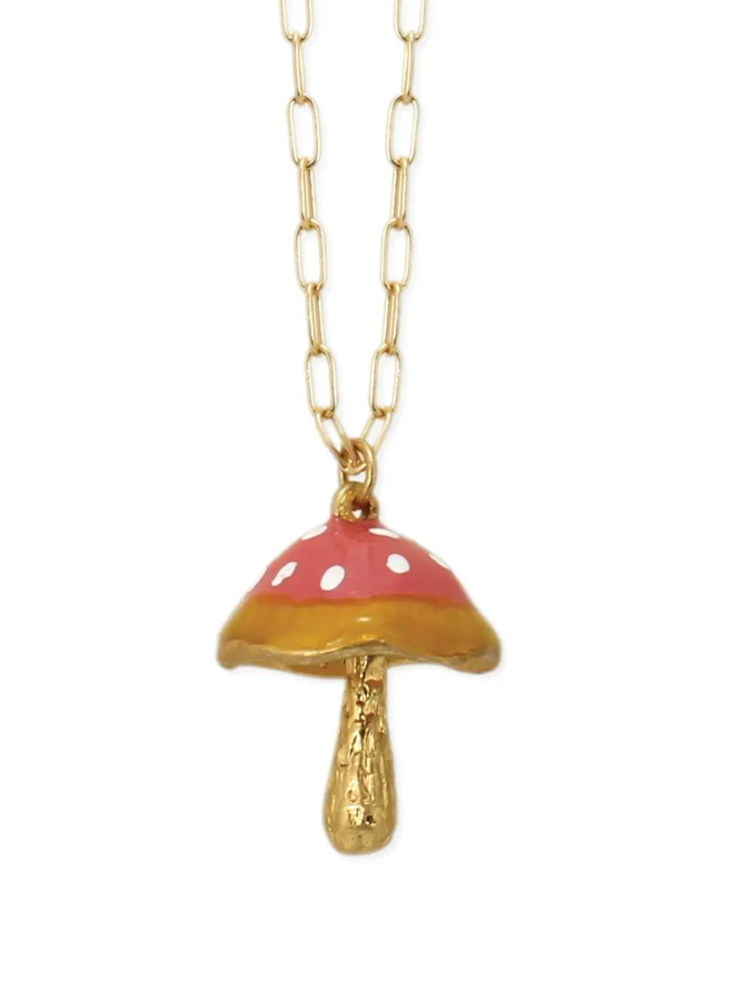 Amelia's Crystal Mushroom Necklace – Ruby's Pyramid