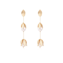 Long Pearl Petal Earrings