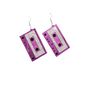 Pink Cassette Earrings