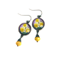 Art Nouveau Daffodil Earrings