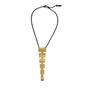 Ink + Alloy’s Ascending Squares Brass Necklace