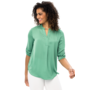 Renuar V-Neck Blouse In Artichoke