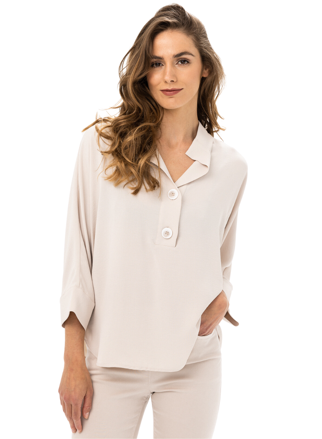 Renuar On Demand Blouse In Bone