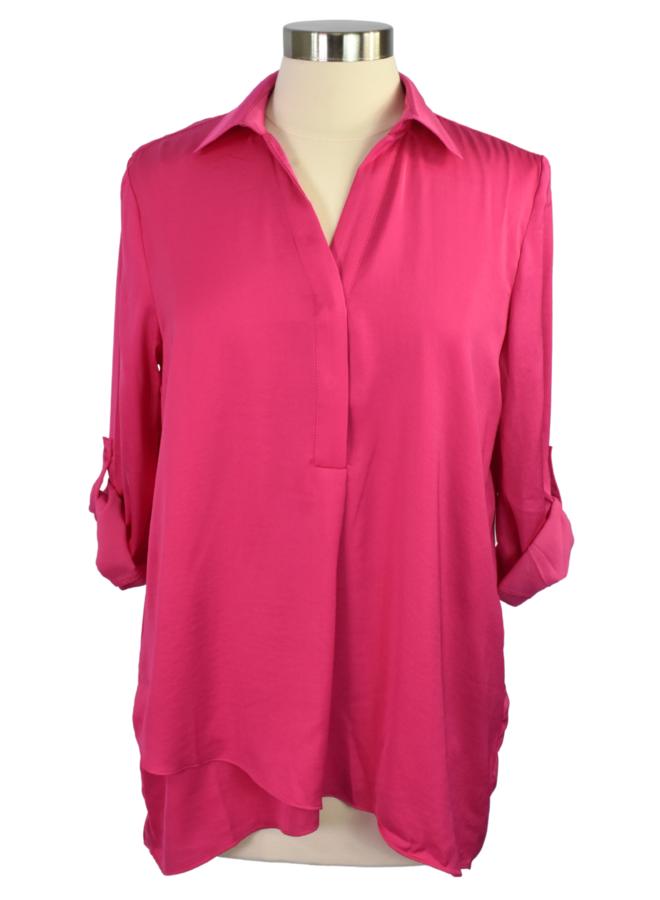 Renuar Soft And Beautiful Blouse In Peony