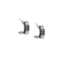 French Kande Hugs Earrings In Silverite