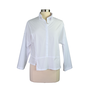 Gerties Half Placket Top In Chalk