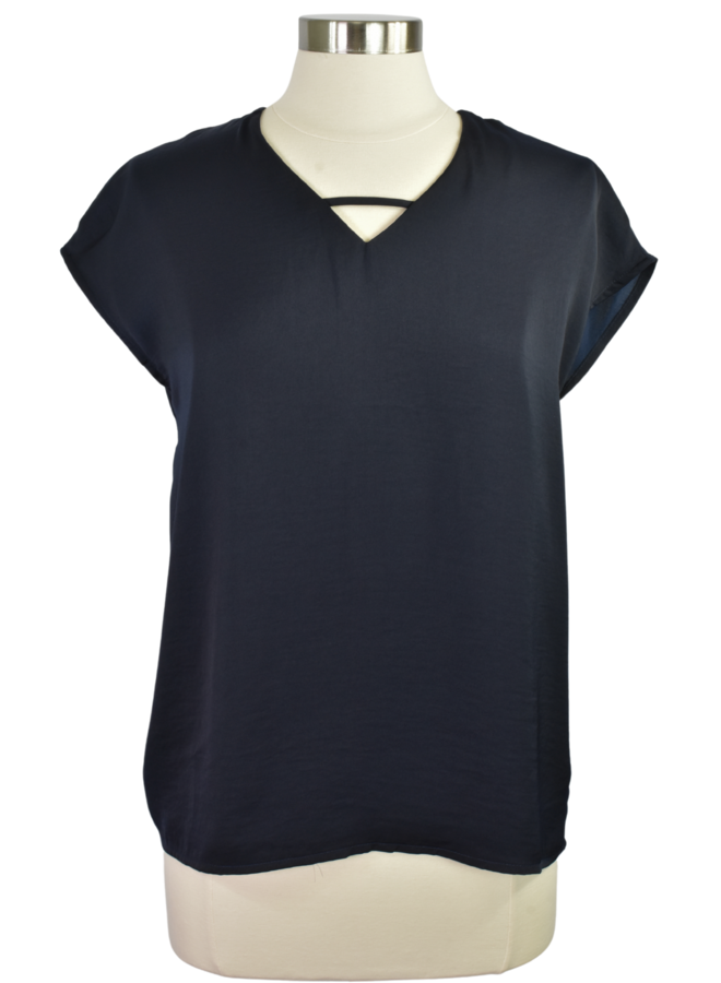 Renuar Soft Double Front Top In New Midnight