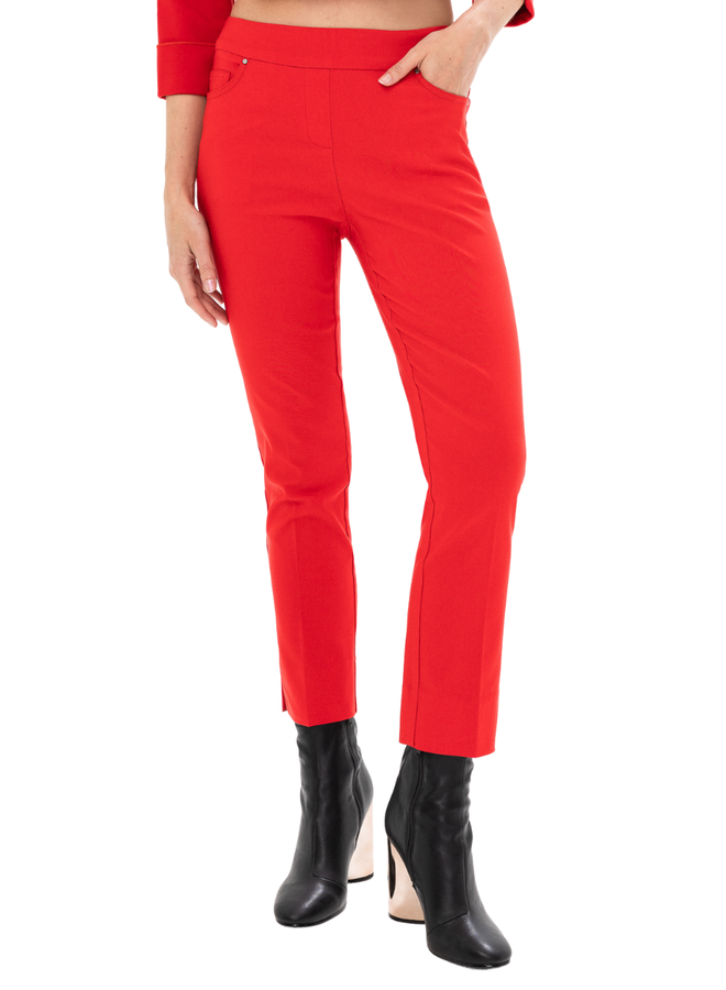 Renuar Cigarette Ankle Pant In Ferrari