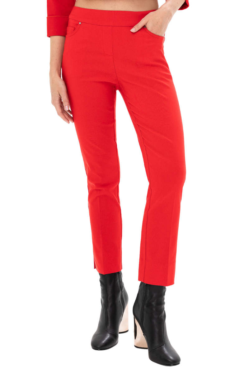 Pants for Women Cigarette Trousers High Waist Silk Pants Soft Breathable  Slim Skinny Pants (Red, XXL) - Walmart.com