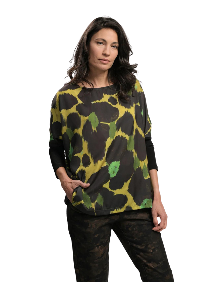 Alembika Olive Martini Top in Emerald
