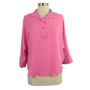Renuar On Demand Blouse In Hyper Pink