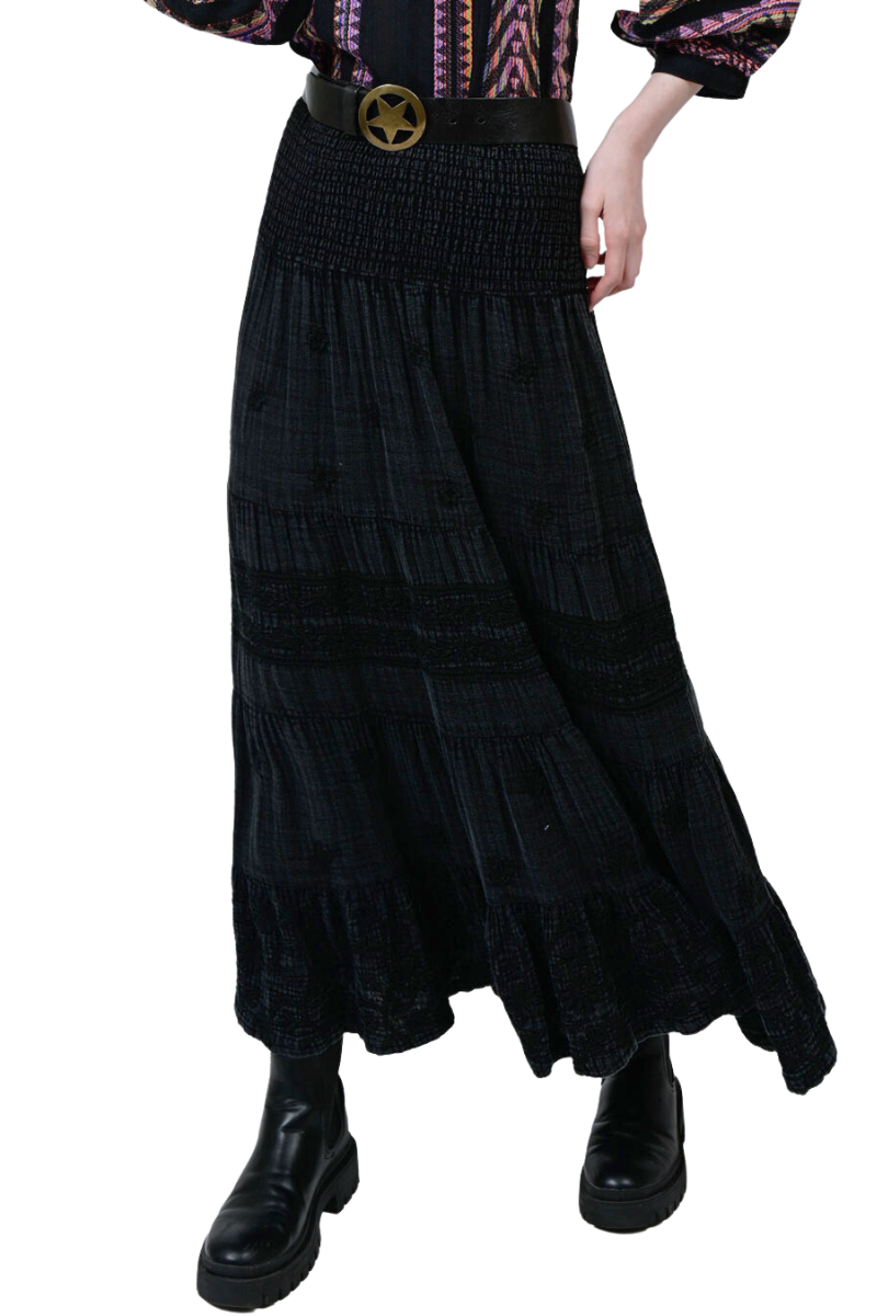 Ivy Jane Gauzee Embroidered Skirt - Shady And Katie