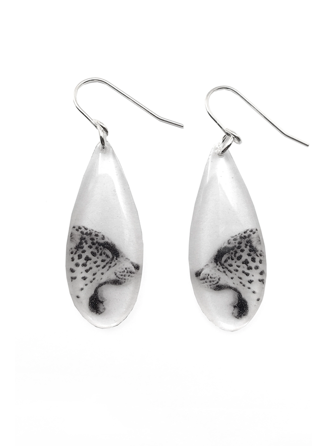 Teardrop Cheetah Earrings