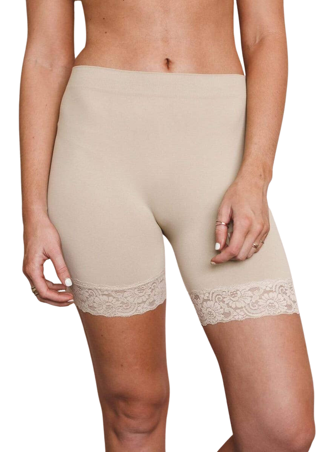 Lace Peek Layering Shorts