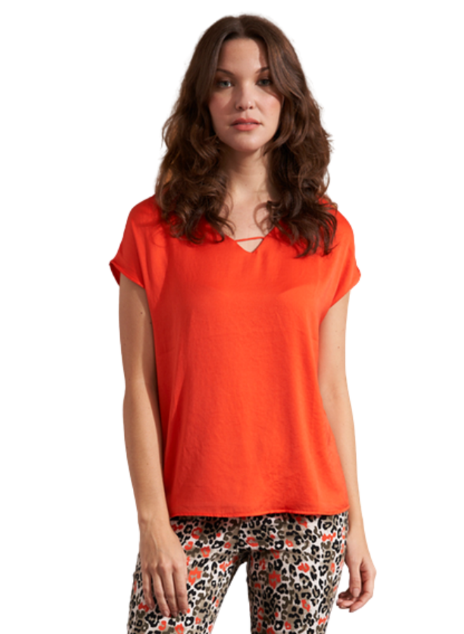 Renuar Soft Double Front Top In Calypso