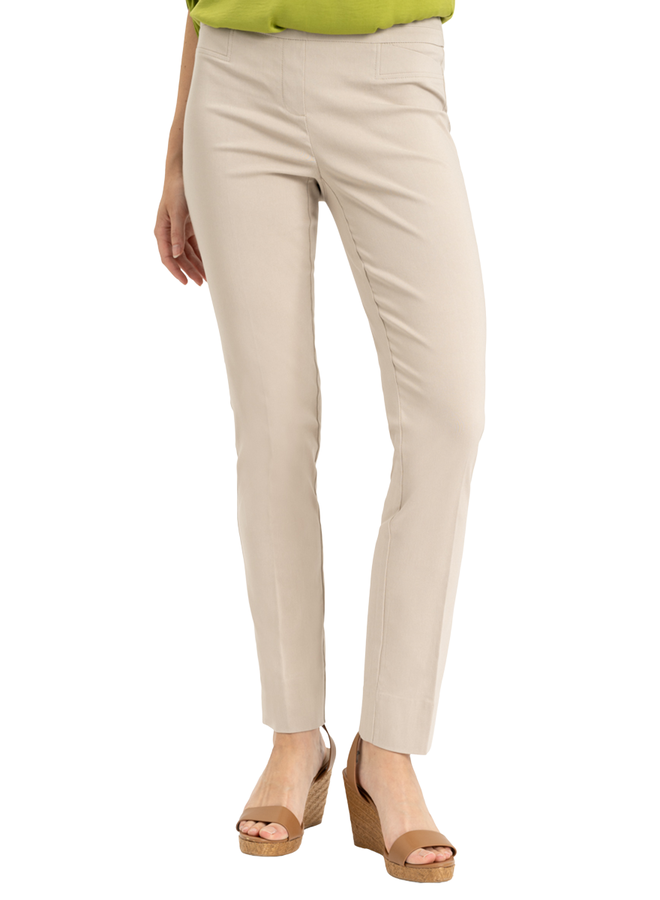 Renuar Long Cigarette Ankle Pant in Sand