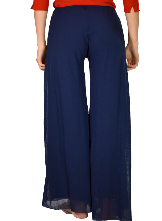 Petit Pois Palazzo Sailor Pant In Midnight Blue