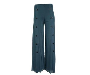 Petit Pois Palazzo Sailor Pant In Blue Stone - Shady And Katie