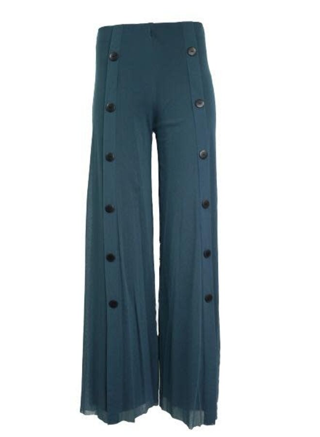 Petit Pois Palazzo Sailor Pant In Blue Stone