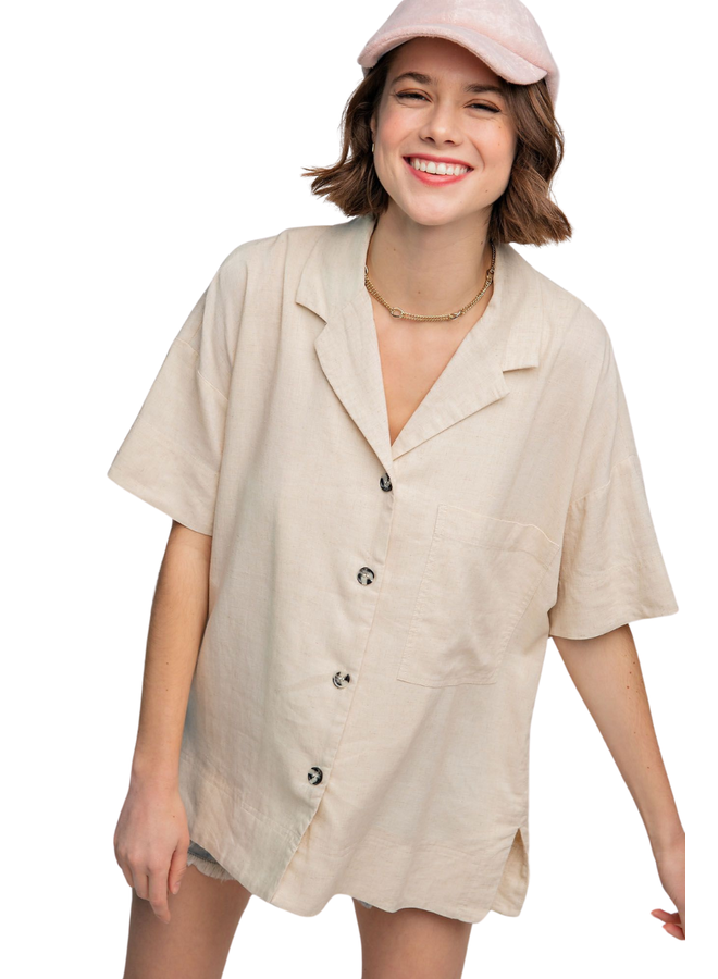 Linen Button Down Shirt