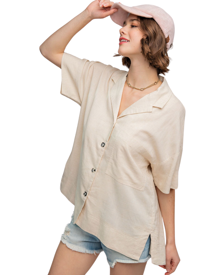 Linen Button Down Shirt