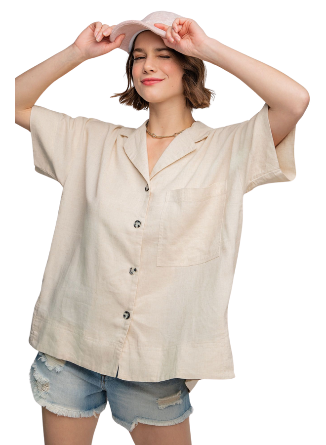 Linen Button Down Shirt