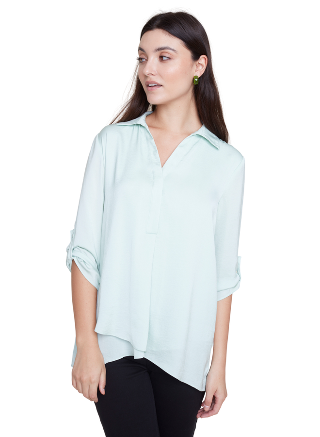 Renuar Soft And Beautiful Blouse In Fresh Mint