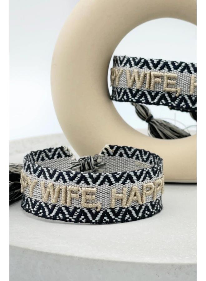 Happy Wife, Happy Life Bracelet