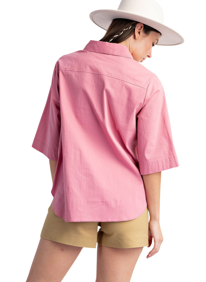 Poplin Shirt in Mauve