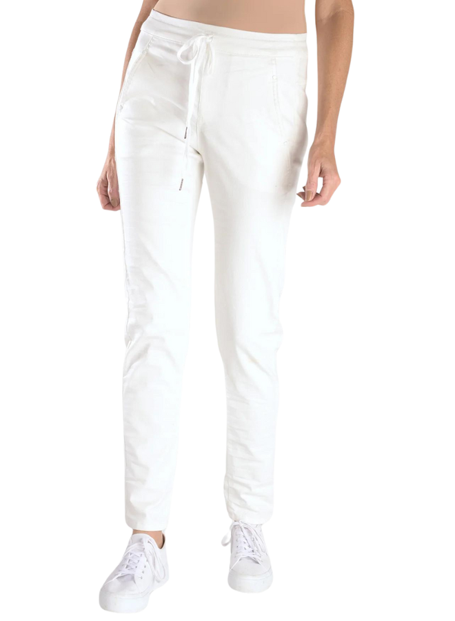 Alembika Snake Iconic Stretch Jeans in White