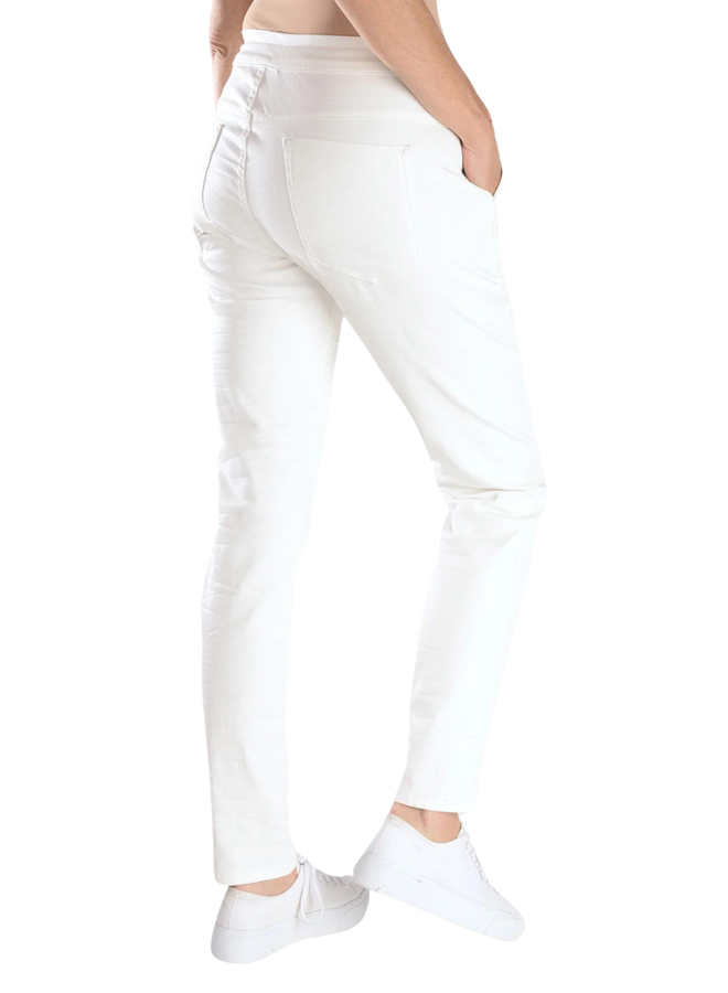 Alembika Snake Iconic Stretch Jeans in White