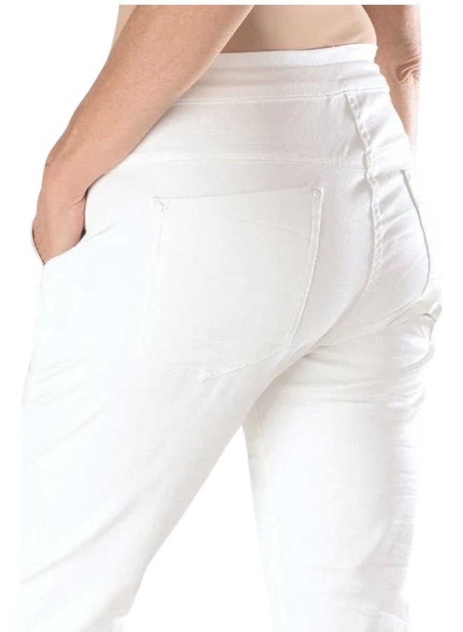 Alembika Snake Iconic Stretch Jeans in White