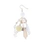Dangle Bead Earring In White