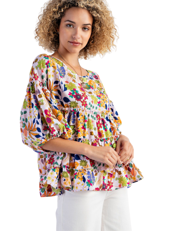 Floral Babydoll Top