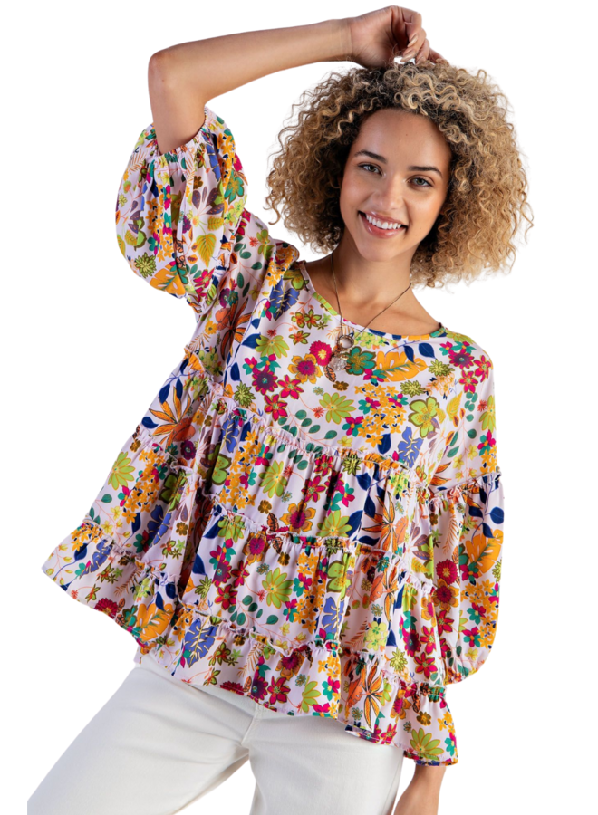 Floral Babydoll Top