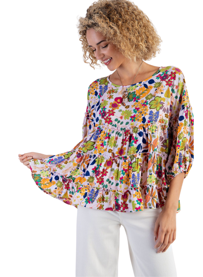 Floral Babydoll Top