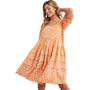 Apricot Dot Dress